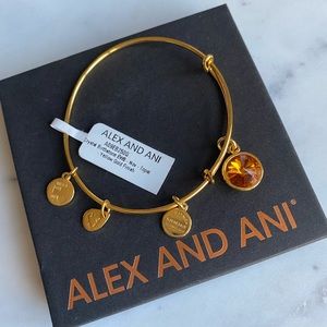 Alex and Ani Topaz bracelet